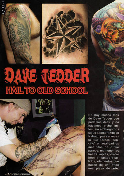 TATUAJES y perforaciones issue 96 DAVE TEDDER HAIL TO OLD SCHOOL